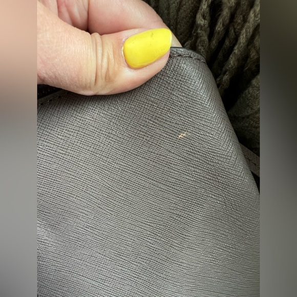 Michael Kors Savanna Taupe Saffiano Leather Satchel & Dust Bag EUC - Picture 7 of 12